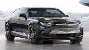 เชิญชมภาพร่างอย่างไม่เป็นทางการของ All-Electric Chevy Camaro Sedan